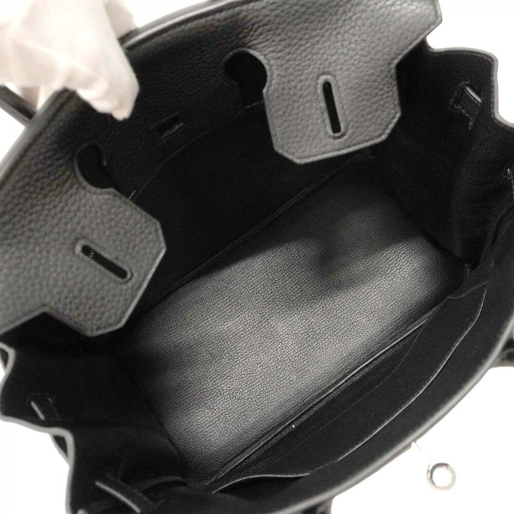 Hermes Hermès Birkin 30 Handbag in Taurillon Clemence Leather, Black, with T ... - Picture 4 of 14